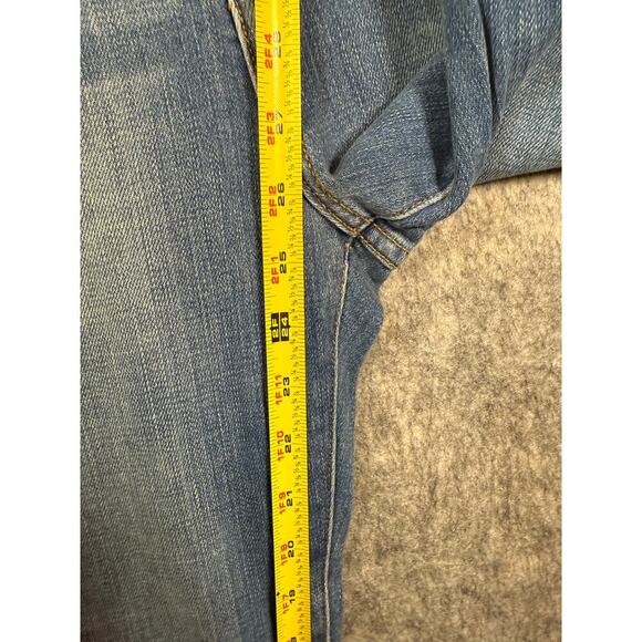 L'AGENCE El Matador High Rise Raw Hem Slim Fit Size 30 Stretch Blue Jeans EUC - Picture 9 of 9